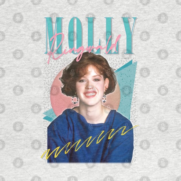 Molly Ringwald - 80s Retro Style Fan Art Design by DankFutura